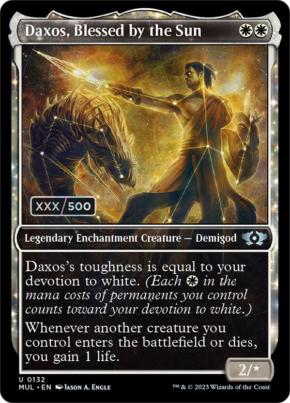 Daxos, Blessed by the Sun (Serial Numbered) (132) [Multiverse Legends] [Showcase]
