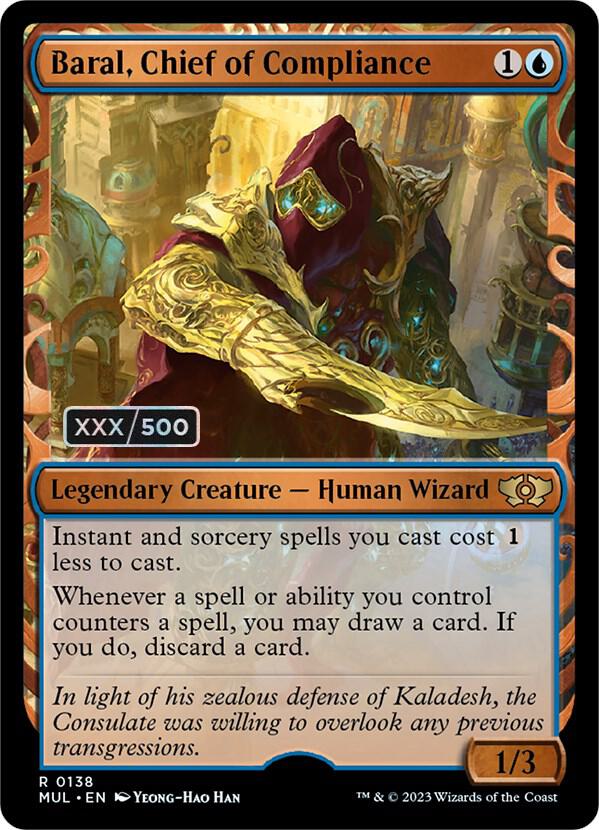 Baral, Chief of Compliance (Serial Numbered) (138) [Multiverse Legends] [Showcase]