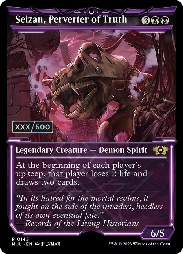 Seizan, Perverter of Truth (Serial Numbered) (145) [Multiverse Legends] [Showcase]