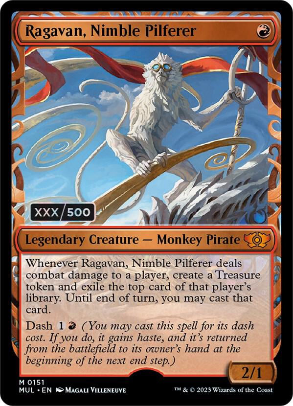 Ragavan, Nimble Pilferer (Serial Numbered) (151) [Multiverse Legends] [Showcase]