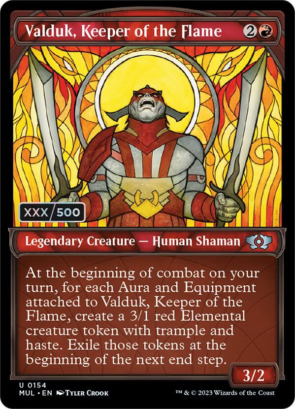 Valduk, Keeper of the Flame (Serial Numbered) (154) [Multiverse Legends] [Showcase]