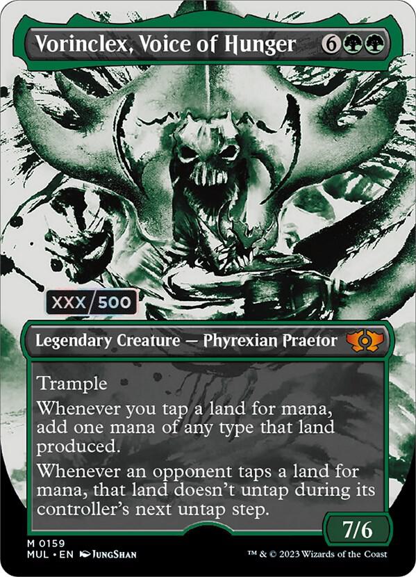 Vorinclex, Voice of Hunger (Serial Numbered) (159) [Multiverse Legends] [Showcase, Borderless]