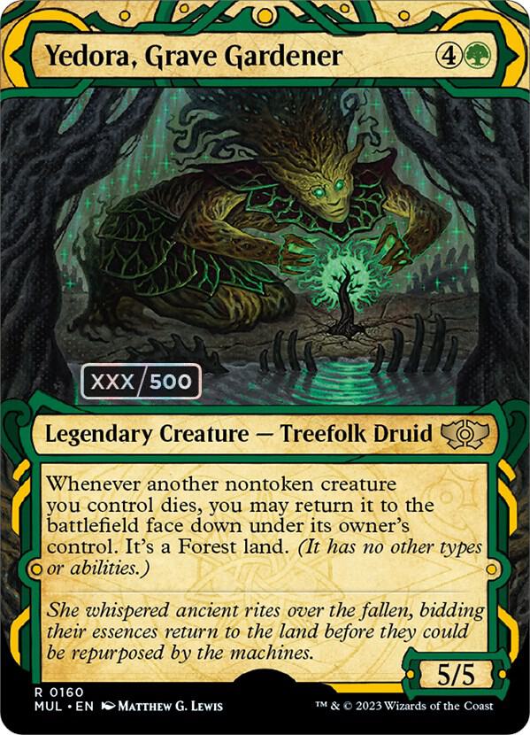 Yedora, Grave Gardener (Serial Numbered) (160) [Multiverse Legends] [Showcase, Borderless]