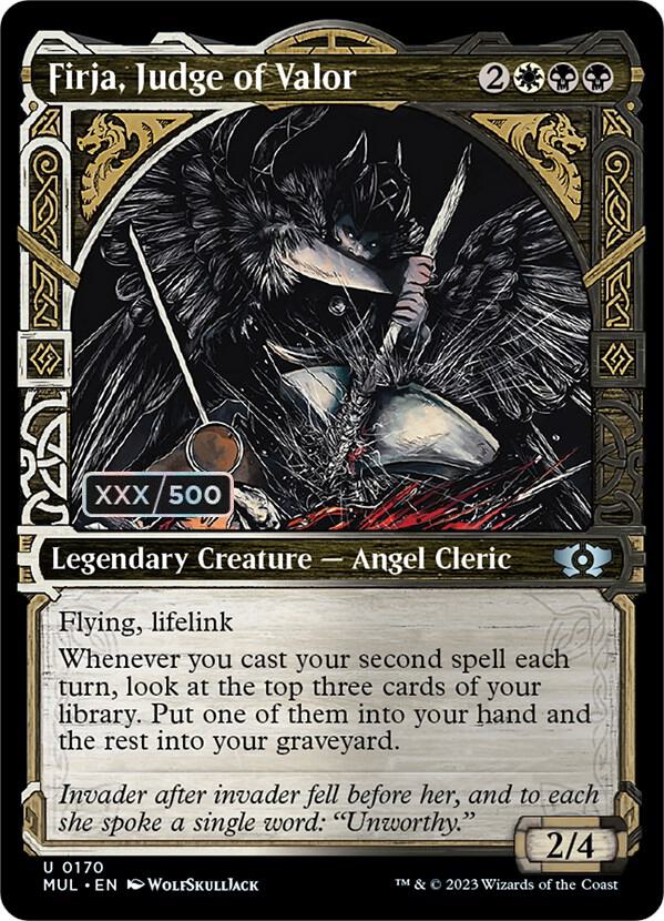 Firja, Judge of Valor (Serial Numbered) (170) [Multiverse Legends] [Showcase]