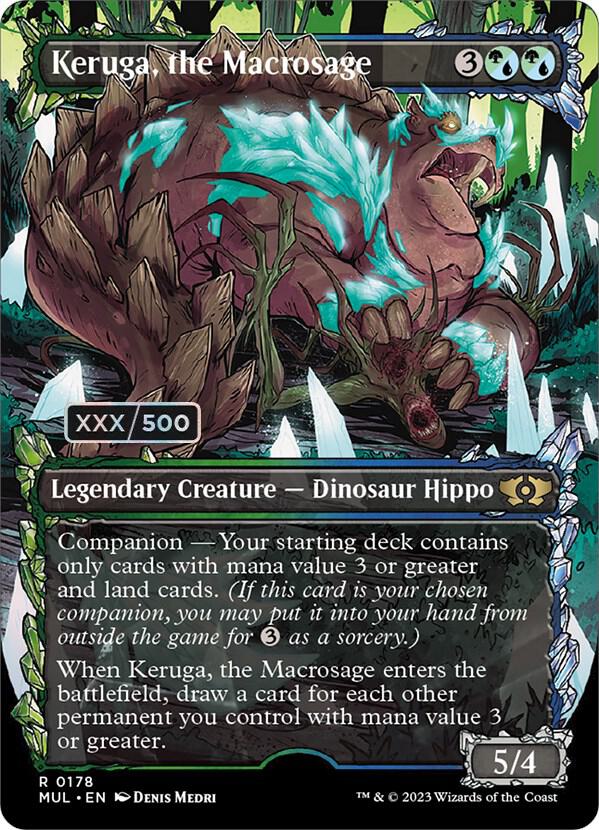 Keruga, the Macrosage (Serial Numbered) (178) [Multiverse Legends] [Showcase, Borderless]