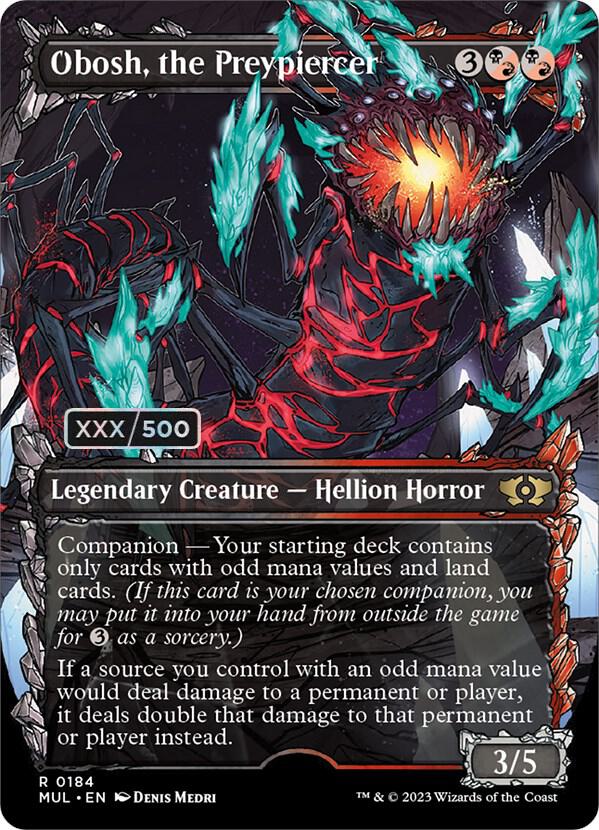 Obosh, the Preypiercer (Serial Numbered) (184) [Multiverse Legends] [Showcase, Borderless]