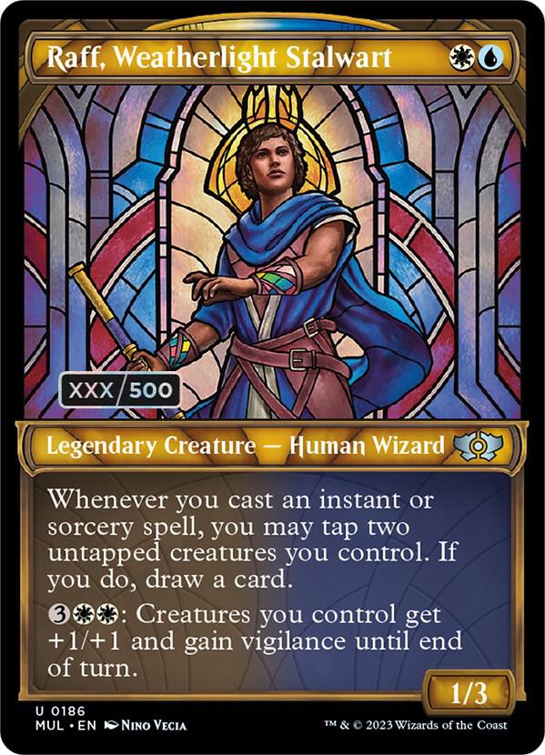 Raff, Weatherlight Stalwart (Serial Numbered) (186) [Multiverse Legends] [Showcase]