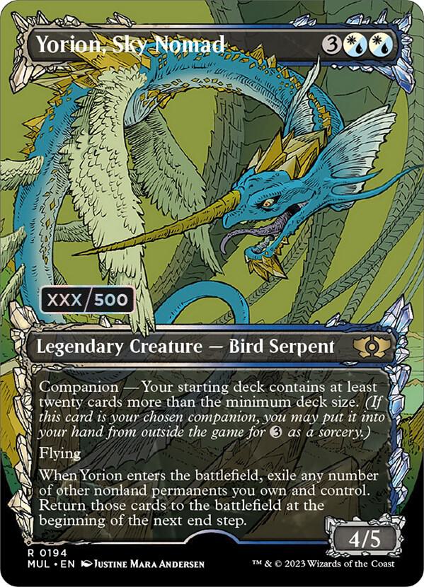 Yorion, Sky Nomad (Serial Numbered) (194) [Multiverse Legends] [Showcase, Borderless]