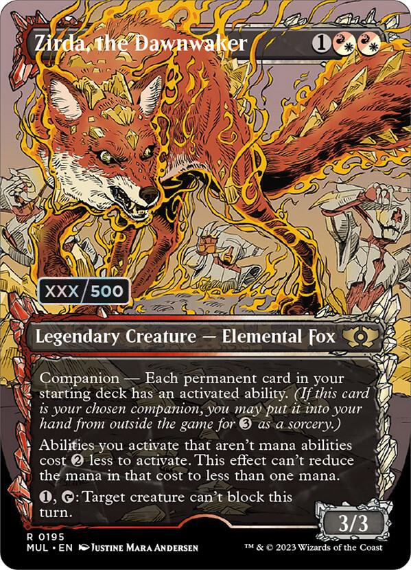 Zirda, the Dawnwaker (Serial Numbered) (195) [Multiverse Legends] [Showcase, Borderless]