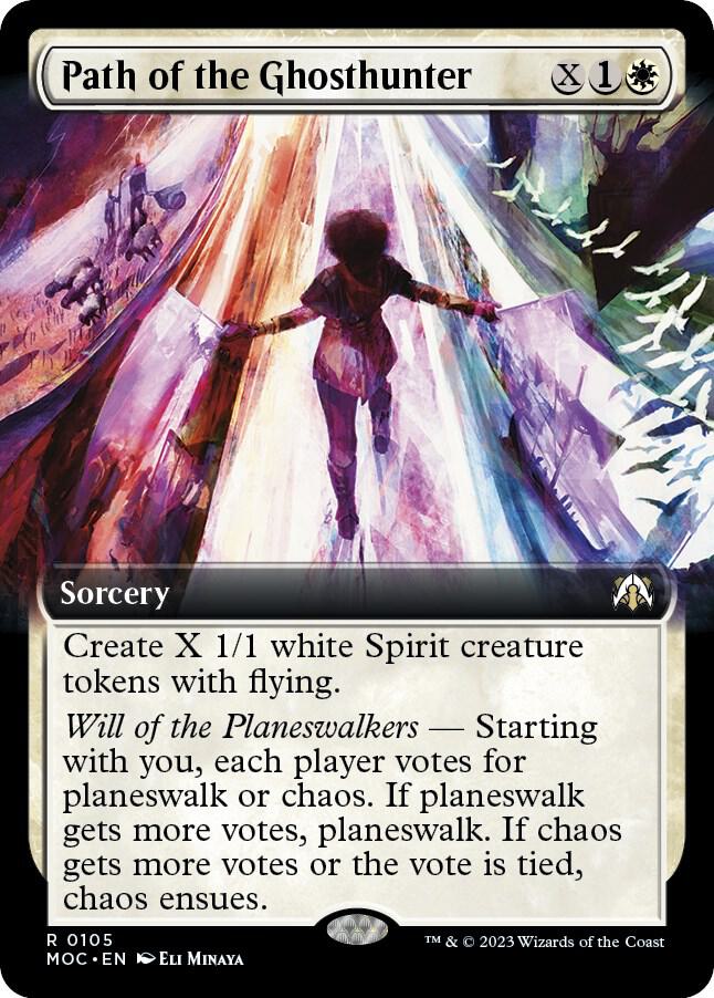 Path of the Ghosthunter (Extended Art) (105) [March of the Machine Commander] [Extended Art]