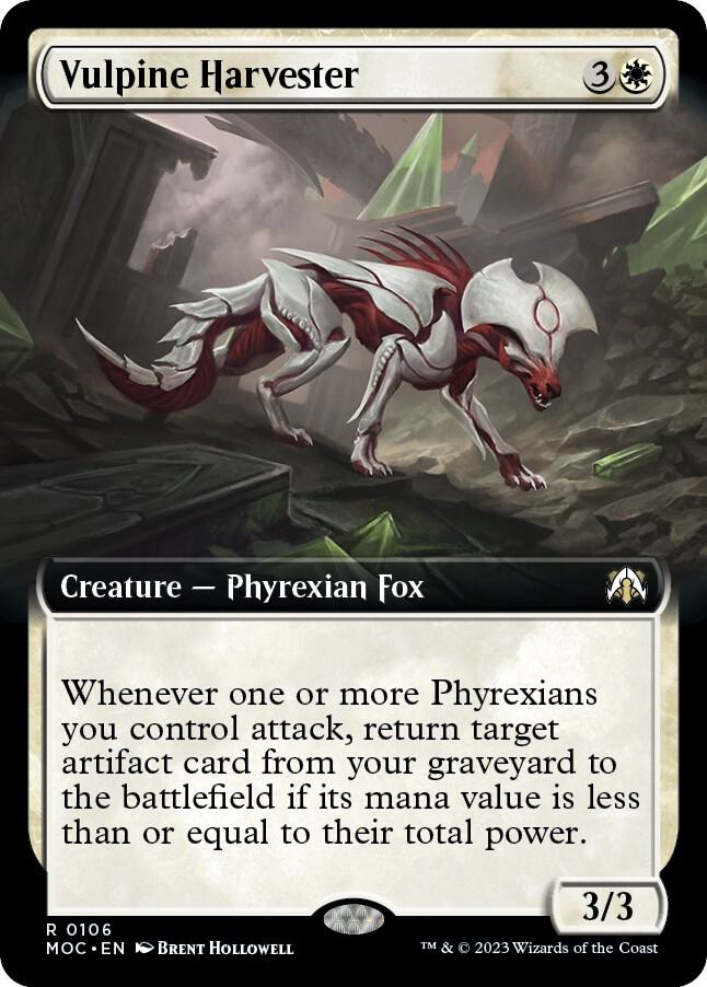 Vulpine Harvester (Extended Art) (106) [March of the Machine Commander] [Extended Art]