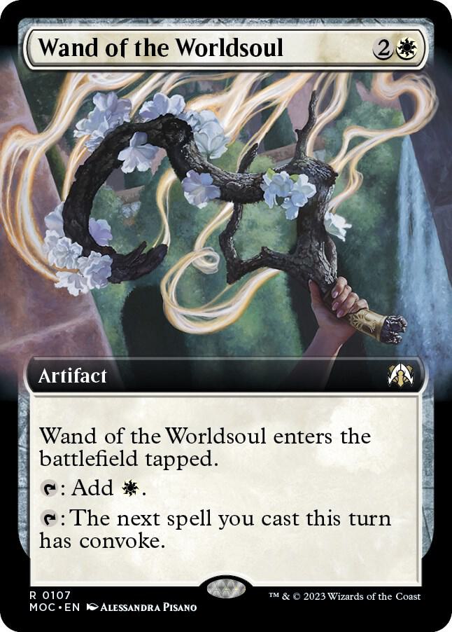 Wand of the Worldsoul (Extended Art) (107) [March of the Machine Commander] [Extended Art]