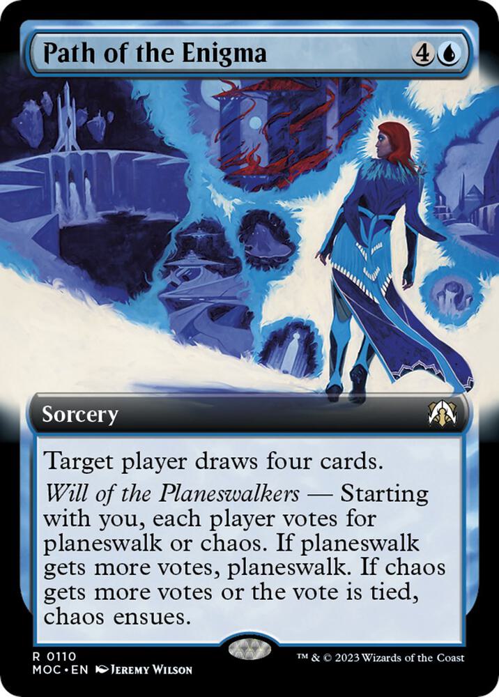 Path of the Enigma (Extended Art) (110) [March of the Machine Commander] [Extended Art]