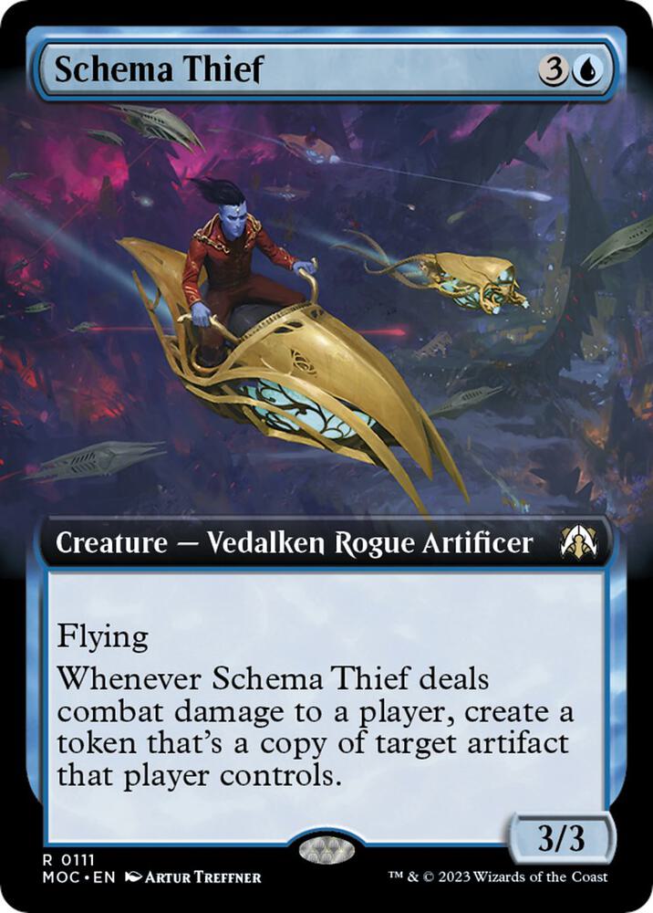 Schema Thief (Extended Art) (111) [March of the Machine Commander] [Extended Art]