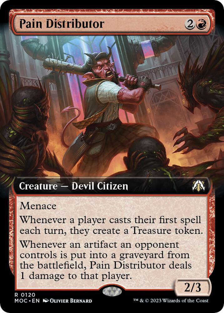 Pain Distributor (Extended Art) (120) [March of the Machine Commander] [Extended Art]
