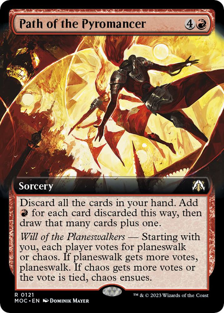 Path of the Pyromancer (Extended Art) (121) [March of the Machine Commander] [Extended Art]