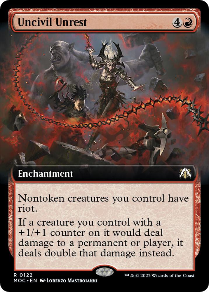 Uncivil Unrest (Extended Art) (122) [March of the Machine Commander] [Extended Art]