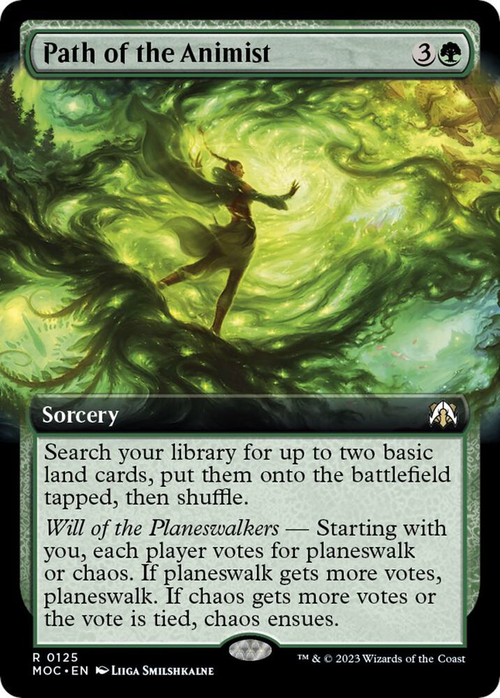 Path of the Animist (Extended Art) (125) [March of the Machine Commander] [Extended Art]