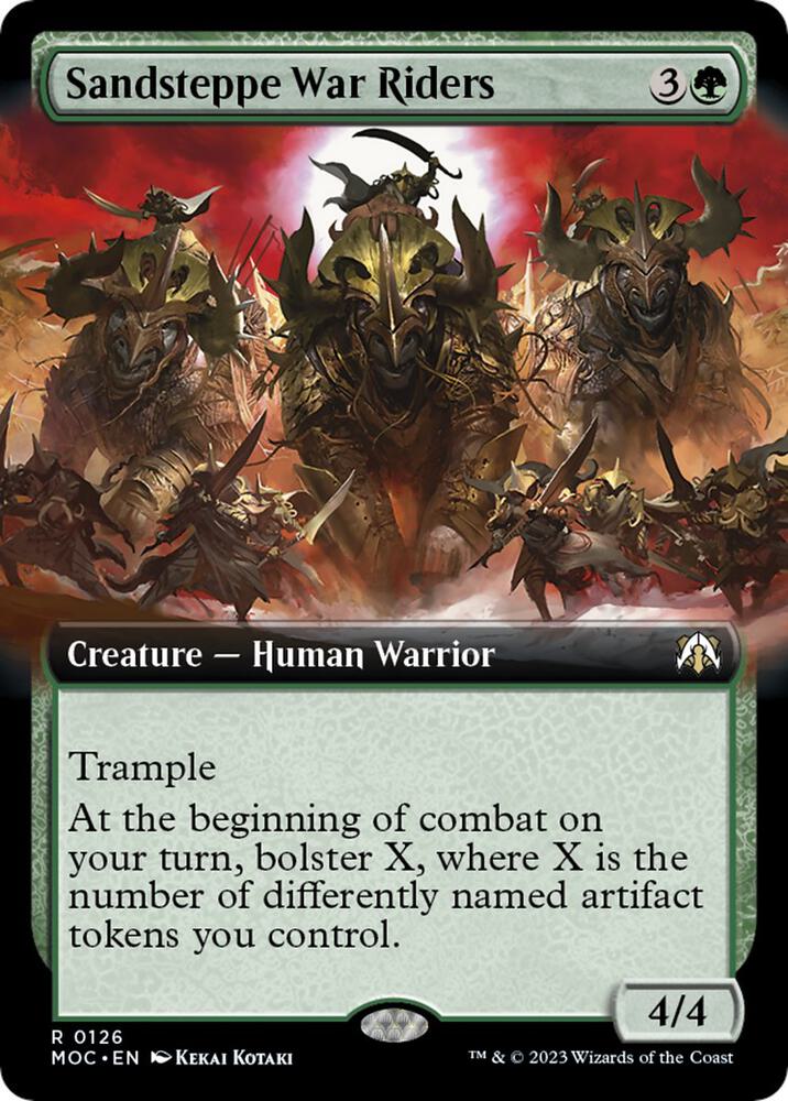 Sandsteppe War Riders (Extended Art) (126) [March of the Machine Commander] [Extended Art]
