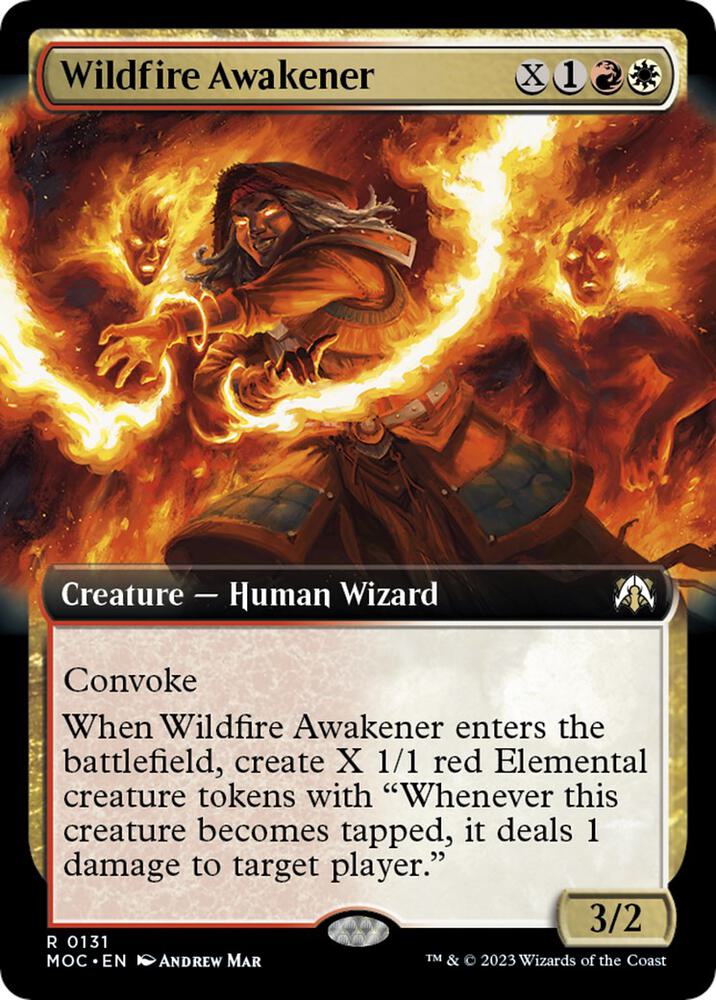 Wildfire Awakener (Extended Art) (131) [March of the Machine Commander] [Extended Art]