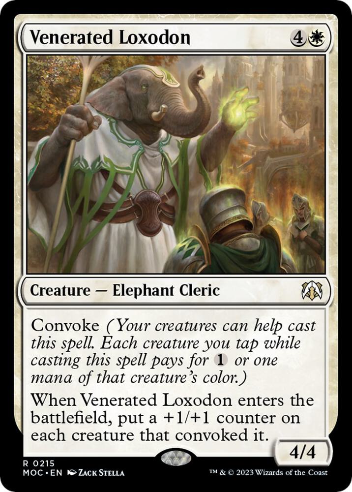Venerated Loxodon (215) [March of the Machine Commander]