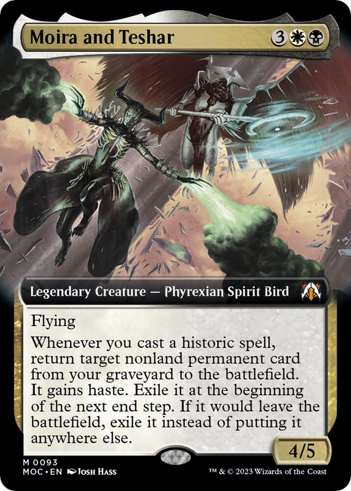 Moira and Teshar (Extended Art) (93) [March of the Machine Commander] [Extended Art]