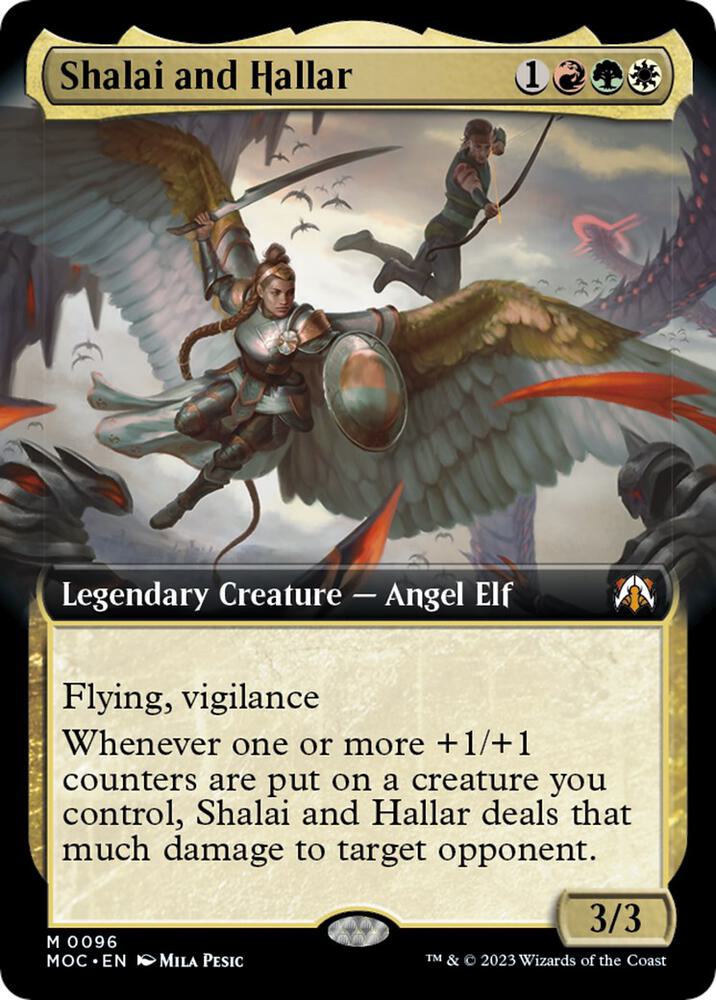 Shalai and Hallar (Extended Art) (96) [March of the Machine Commander] [Extended Art]