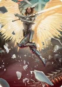 Archangel Elspeth Art Card (1) [March of the Machine Art Series]