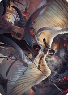 Serra Faithkeeper Art Card (7) [March of the Machine Art Series]