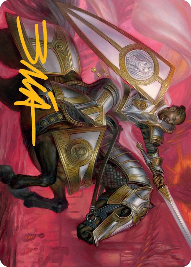 Sigiled Sentinel Art Card (Gold-Stamped Signature) (9) [March of the Machine Art Series]
