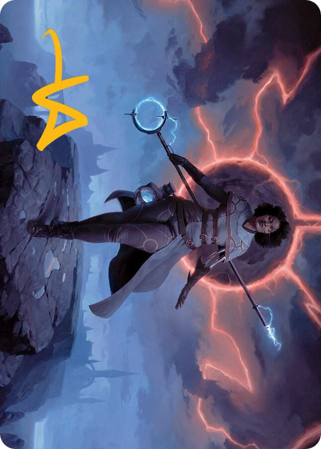 Rona, Herald of Invasion Art Card (Gold-Stamped Signature) (16) [March of the Machine Art Series]