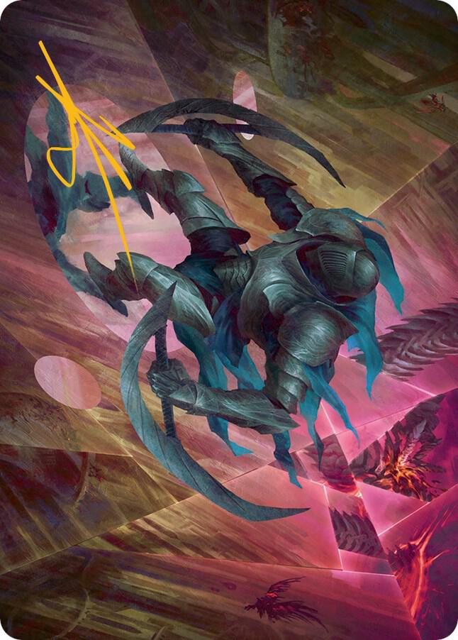 Xerex Strobe-Knight Art Card(Gold-Stamped Signature) (20) [March of the Machine Art Series]