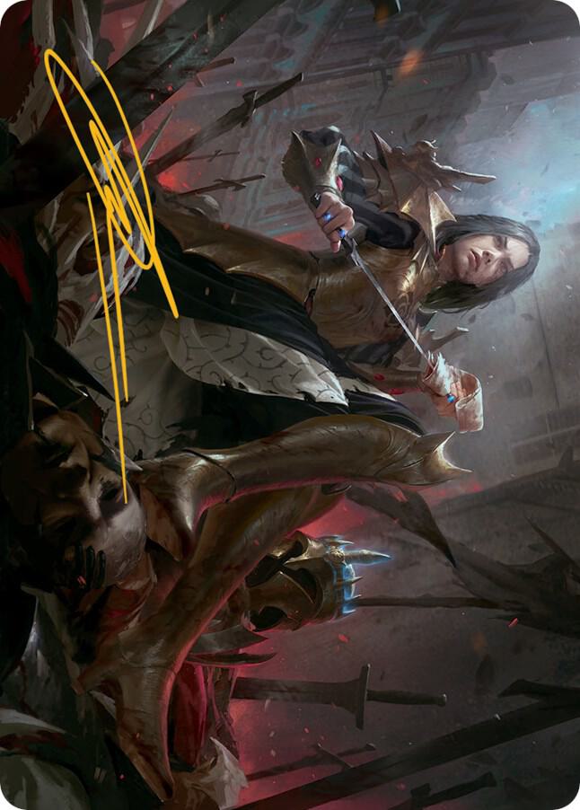 Marchesa, Resolute Monarch Art Card (25/81) (Gold-Stamped Signature) [March of the Machine Art Series]