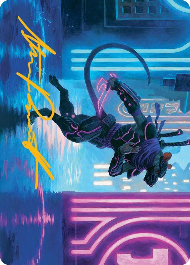 Nezumi Informant Art Card (Gold-Stamped Signature) (27) [March of the Machine Art Series]