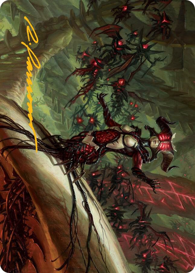 Sheoldred Art Card (Gold-Stamped Signature) (28) [March of the Machine Art Series]