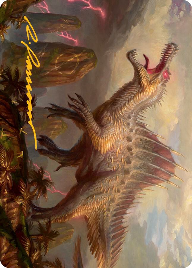 Etali, Primal Conqueror Art Card (Gold-Stamped Signature) (31) [March of the Machine Art Series]