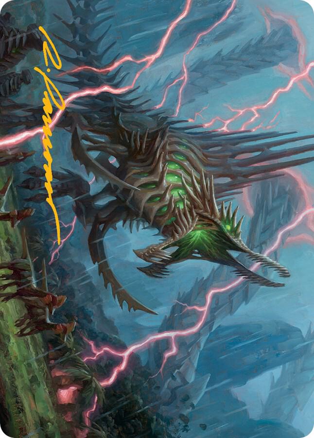 Etali, Primal Sickness Art Card (Gold-Stamped Signature) (32) [March of the Machine Art Series]