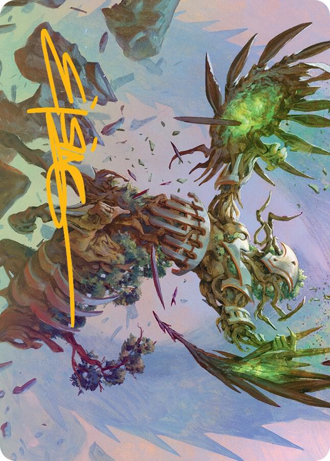 Botanical Brawler Art Card (Gold-Stamped Signature) (43) [March of the Machine Art Series]