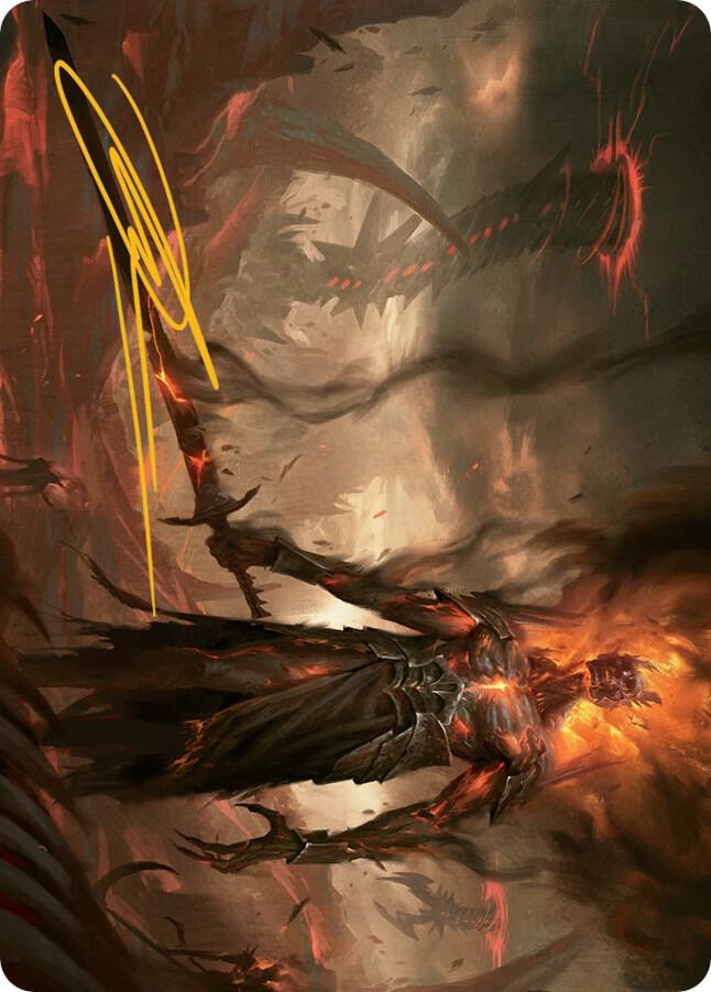 Ashen Reaper Art Card (Gold-Stamped Signature) (46) [March of the Machine Art Series]