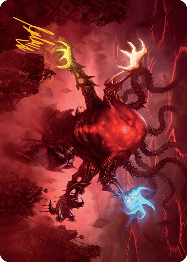 Omnath, Locus of All Art Card (51/81) (Gold-Stamped Signature) [March of the Machine Art Series]