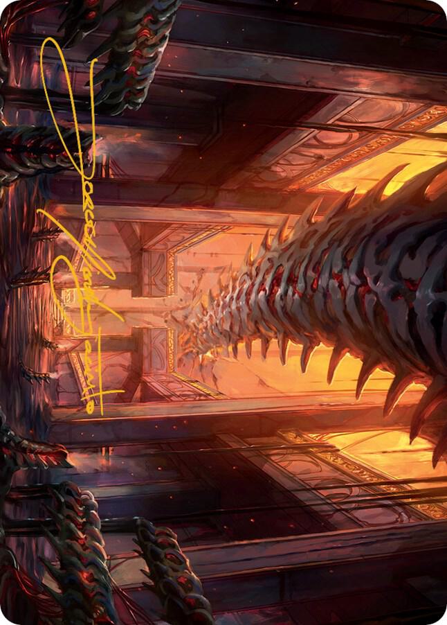 Bloodfell Caves Art Card (Gold-Stamped Signature) (55) [March of the Machine Art Series]