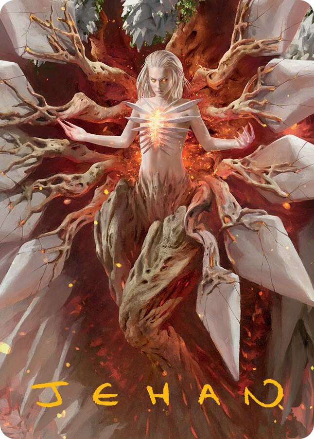 Wrenn and Realmbreaker Art Card (Gold-Stamped Signature) (56) [March of the Machine Art Series]