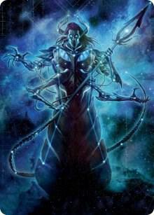 Heliod, the Warped Eclipse Art Card (60) [March of the Machine Art Series]