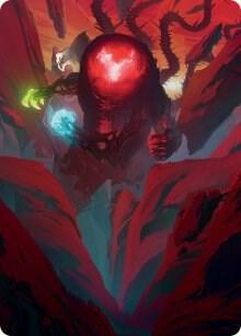 Omnath, Locus of All Art Card (62/81) [March of the Machine Art Series]