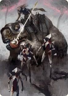 Thalia and The Gitrog Monster Art Card (65) [March of the Machine Art Series]