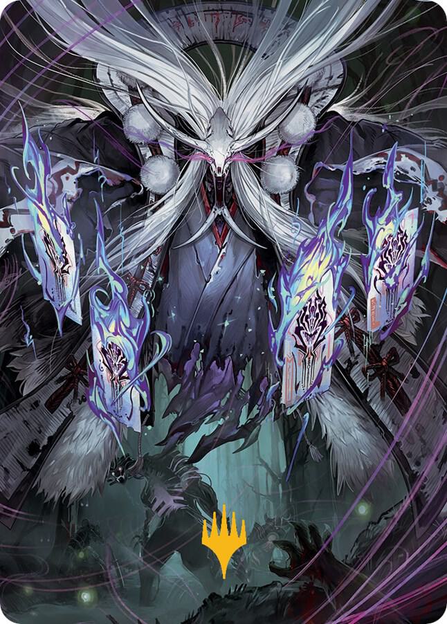 Horobi, Death's Wail Art Card (Gold-Stamped Signature) (70) [March of the Machine Art Series]