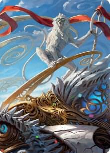 Ragavan, Nimble Pilferer Art Card (74) [March of the Machine Art Series]