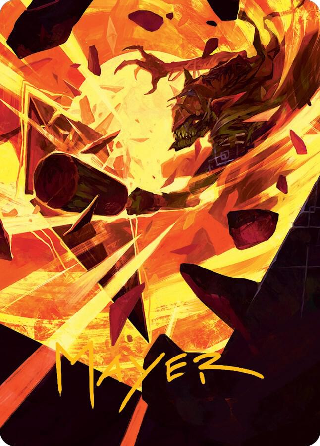 Zada, Hedron Grinder Art Card (Gold-Stamped Signature) (75) [March of the Machine Art Series]