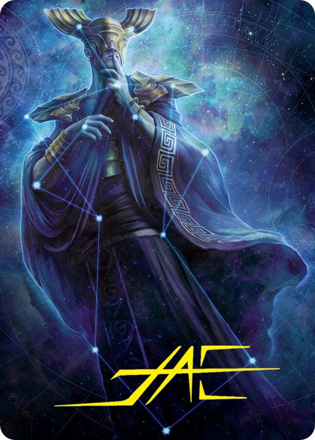 Atris, Oracle of Half-Truths Art Card (Gold-Stamped Signature) (78) [March of the Machine Art Series]