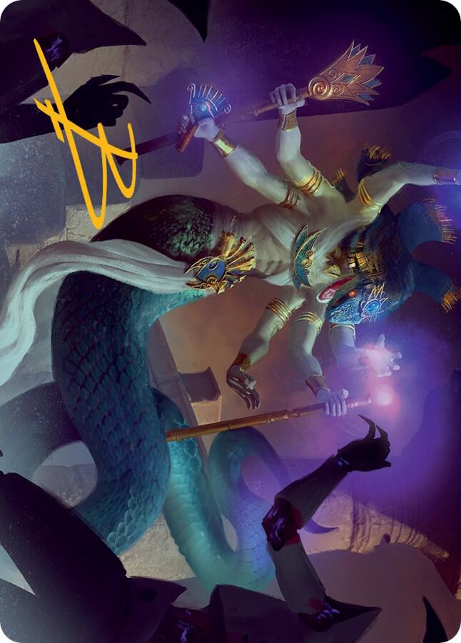 Imoti, Celebrant of Bounty Art Card (Gold-Stamped Signature) (79) [March of the Machine Art Series]